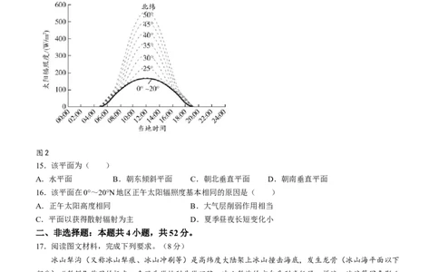安徽省巢湖市第一中学2024届高三上学期10月月考试题地理(1)_2023年10月_01每日更新_14号_2024届安徽省巢湖市第一中学高三上学期10月月考试题
