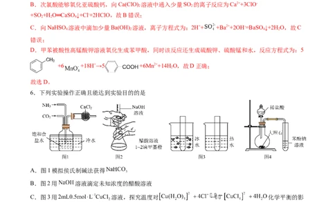 化学-2024届新高三开学摸底考试卷（湖南专用）（解析版）_2024届新高三开学摸底考试卷_化学-2024届新高三开学摸底考试卷_化学-2024届新高三开学摸底考试卷（湖南专用）_39569472