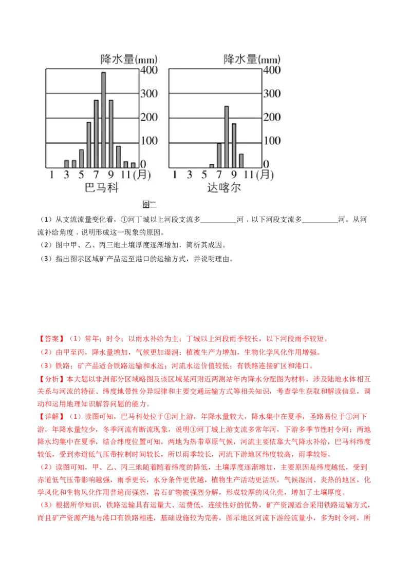专题12交通运输布局与区域发展-十年（2014-2023）高考地理真题分项汇编（解析卷）_近10年高考真题汇编（必刷）_十年（2014-2024）高考地理真题分项汇编（全国通用）