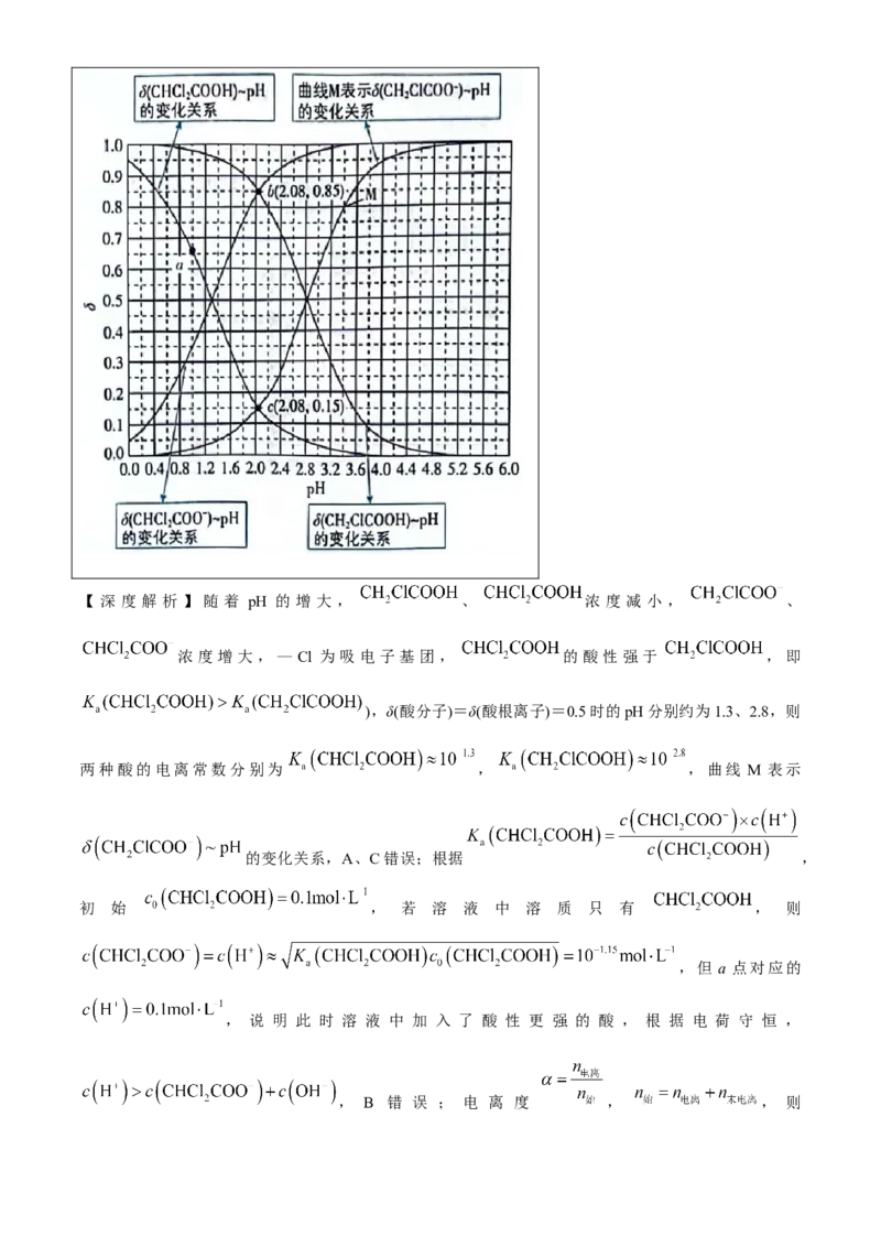 2024年新课标卷理综化学高考真题文档版（参考版）_2024年高考真题卷_课标卷（适用地区云南、河南、新疆、山西）