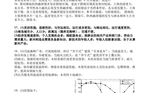 高三9月地理答案_2025年9月_250916河南师范大学附属中学2025-2026学年高三上学期9月开学考试（全科）_河南师范大学附属中学2025-2026学年高三上学期9月开学考试地理试题（含答案）
