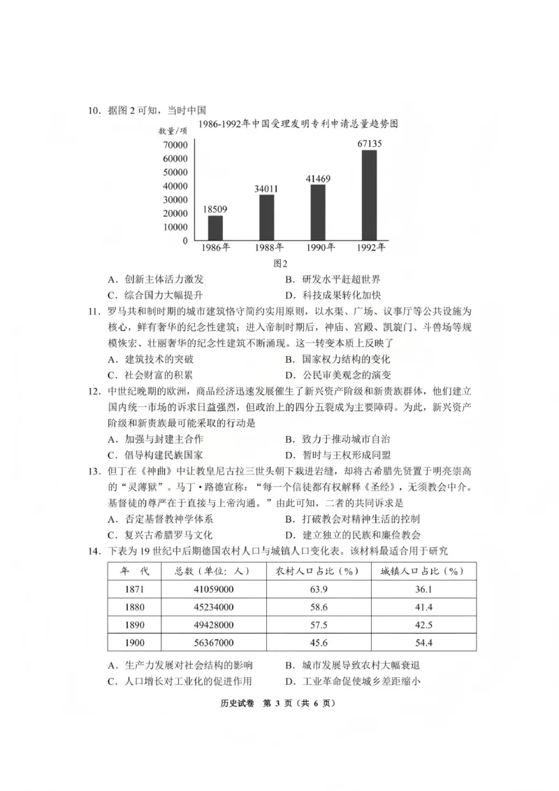 毕节市2026届高三年级高考第一次适应性考试历史(1)_2026年1月_260119贵州省毕节市2026届高三年级高考第一次适应性考试（毕节一诊）（全）