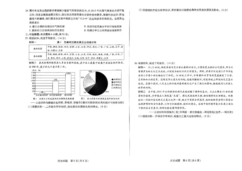 天一大联考2023-2024学年高三年级阶段性测试（一）历史(1)_2023年9月_029月合集_2024届天一大联考高三年级阶段性测试（一）