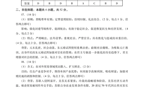 历史试题卷答案(1)_2026年1月_260130广东省肇庆市2026届高中毕业班高三年级第一学期末教学质量监测（肇庆二模）（全科）