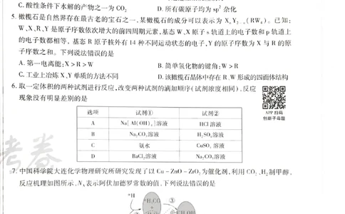 天星化学B_2024高考押题卷_12024天星全系列_@@@天星临考押题密卷汇总重复_2024年tx高考临考押题密卷湖南专版_化学