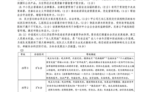 政治答案-四川省&ldquo;元三维大联考&rdquo;2023级高三第二次诊断考试(1)_2026年1月_260124（绵阳二诊B）四川省&ldquo;元三维大联考&rdquo;2023级高三第二次诊断考试（全科）