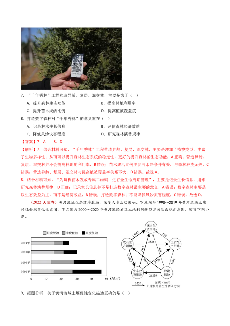 专题14区域和区域发展-十年（2014-2023）高考地理真题分项汇编（解析卷）_近10年高考真题汇编（必刷）_十年（2014-2024）高考地理真题分项汇编（全国通用）