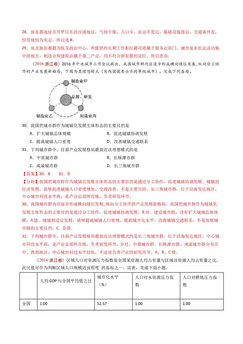 专题14区域和区域发展-十年（2014-2023）高考地理真题分项汇编（解析卷）_近10年高考真题汇编（必刷）_十年（2014-2024）高考地理真题分项汇编（全国通用）