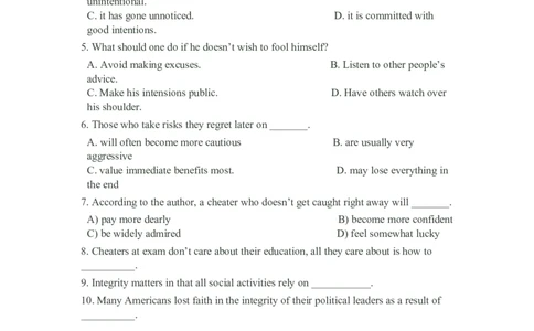 2011年12月英语四级真题（推荐打印）❤_英语四六级整合_英语四六级真题版本二此版为主此文件夹会持续更新_四级真题_1.四级真题+答案解析+听力音频(1989-2025)_2011年12月CET4
