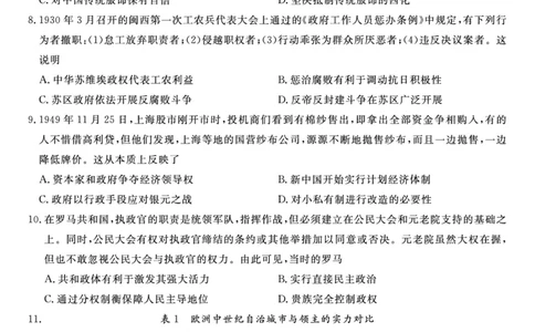 历史试题&middot;2024届高三第二次联考(1)_2023年10月_0210月合集_2024届安徽省皖江名校高三10月阶段性考试_安徽皖江名校联盟2024届高三上学期10月阶段考试历史