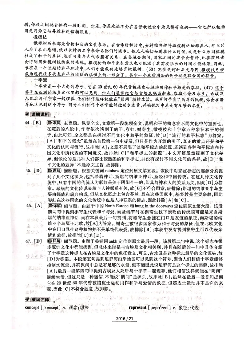2016年答案解析_2025专四专八真题及备考资料_2009-2024专四真题+备考资料_历年2009-2023专四真题及答案PDF_专四答案解析
