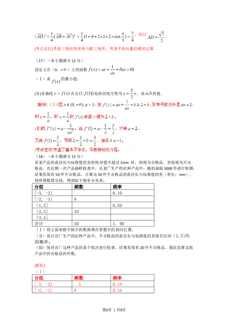 2012年高考数学试卷（文）（安徽）（解析卷）_数学历年高考真题_新&middot;Word版2008-2025&middot;高考数学真题_数学（按年份分类）2008-2025_2012&middot;高考数学真题