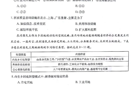 地理(1)_2023年10月_0210月合集_2024届甘肃金太阳高三上学期10月阶段检测（24-114C）_甘肃金太阳2024届高三上学期10月阶段检测（24-114C）地理