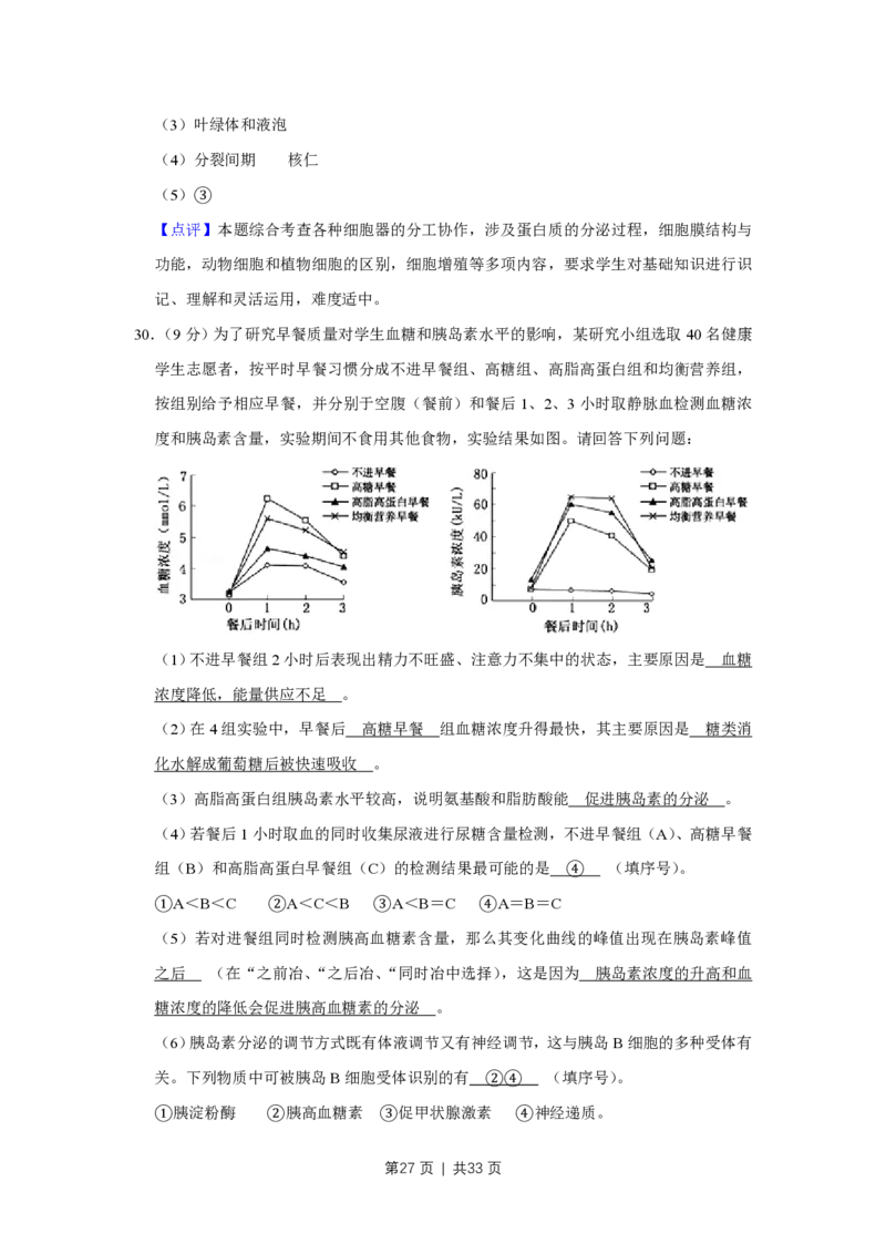 2013年高考生物试卷（江苏）（解析卷）_生物历年高考真题_新&middot;PDF版2008-2025&middot;高考生物真题_生物（按年份分类）2008-2025_2013&middot;高考生物真题