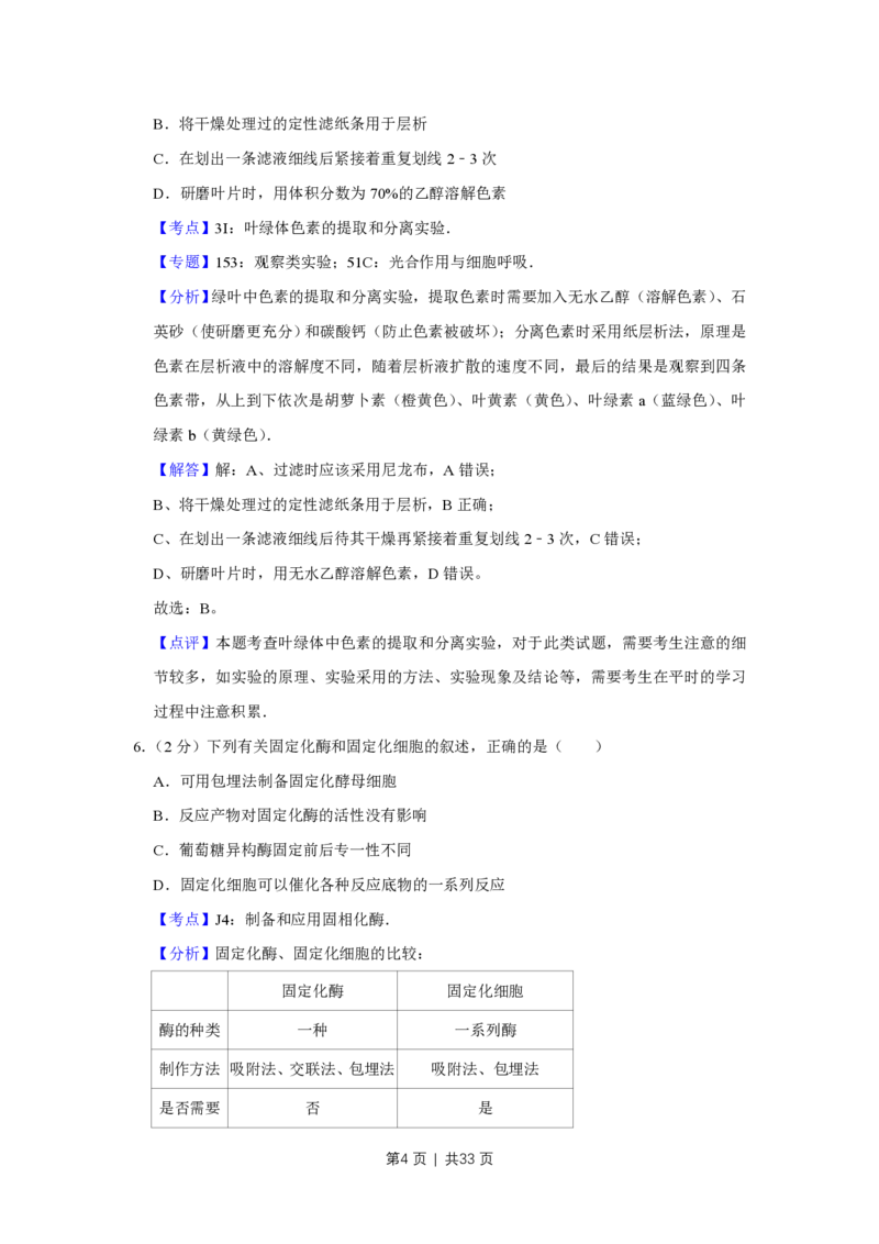2013年高考生物试卷（江苏）（解析卷）_生物历年高考真题_新&middot;PDF版2008-2025&middot;高考生物真题_生物（按年份分类）2008-2025_2013&middot;高考生物真题
