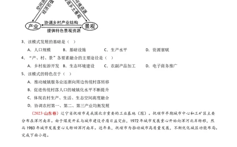 专题10城市和乡村-十年（2014-2023）高考地理真题分项汇编（学生卷）_近10年高考真题汇编（必刷）_十年（2014-2024）高考地理真题分项汇编（全国通用）