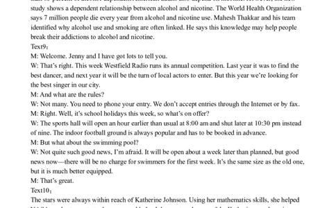 双流中学高2024届高三10月月考英语试题答案(1)_2023年10月_0210月合集_2024届四川省成都市双流中学高三上学期10月月考_四川省成都市双流中学2024届高三上学期10月月考英语