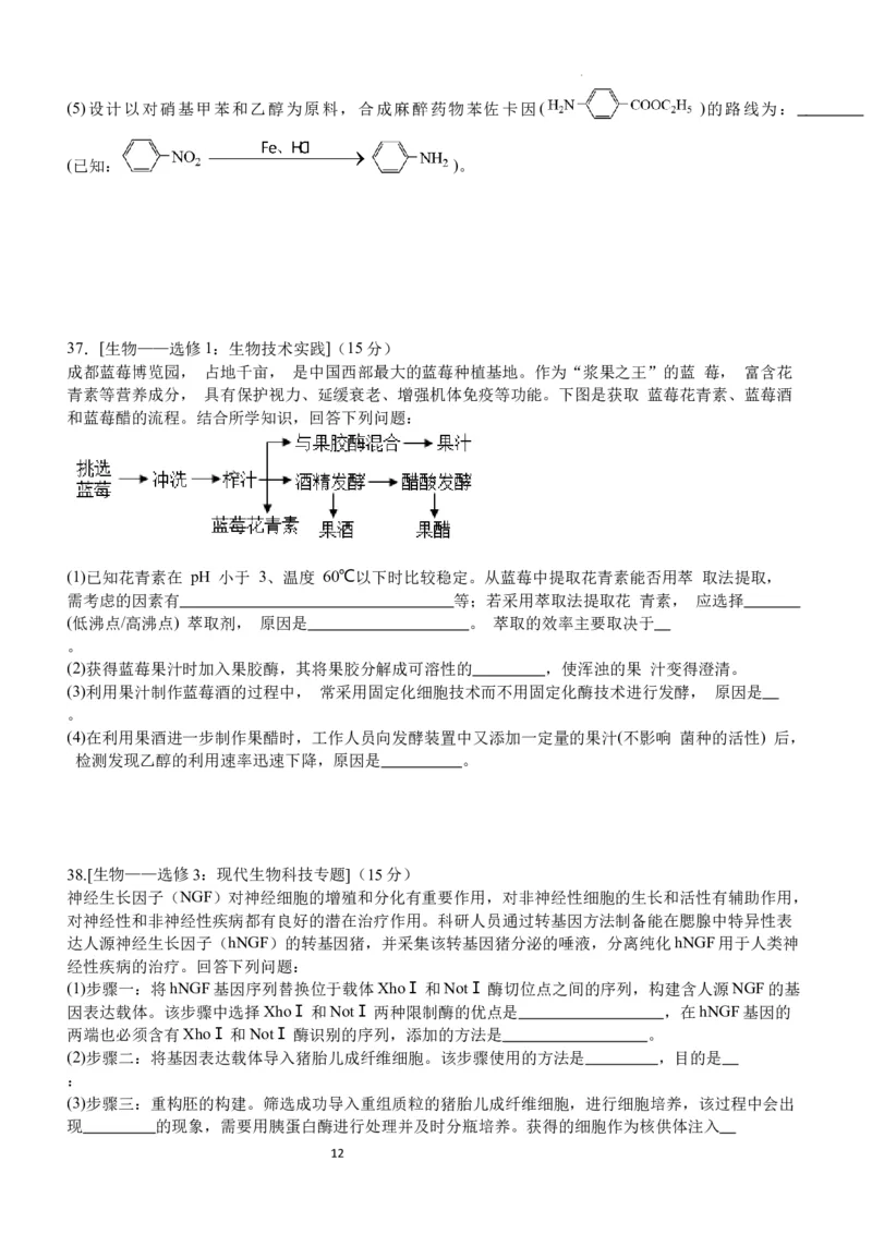 双流中学高2024届高三10月月考理科综合试题(1)_2023年10月_0210月合集_2024届四川省成都市双流中学高三上学期10月月考_四川省成都市双流中学2024届高三上学期10月月考理综