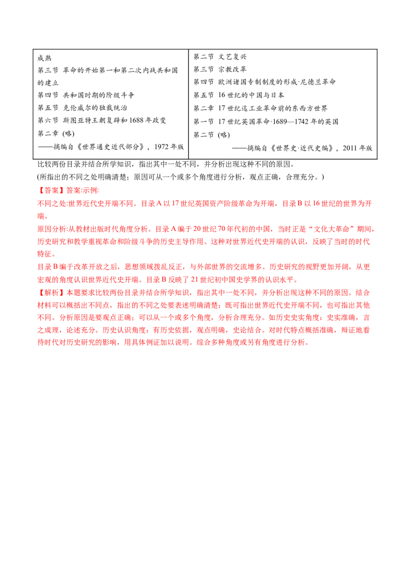 专题12走向整体的世界（解析卷）_近10年高考真题汇编（必刷）_十年（2014-2024）高考历史真题分项汇编（全国通用）_十年（2014-2023）高考历史真题分项汇编（全国通用）