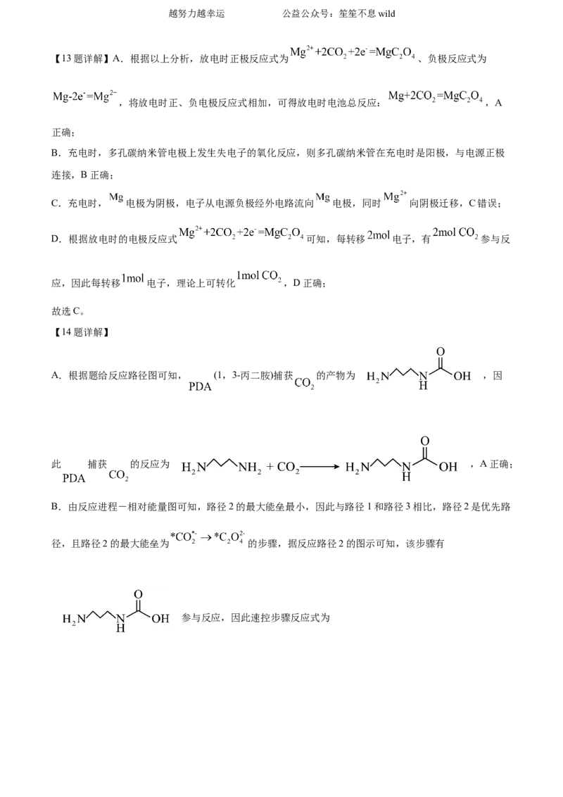 精品解析：2024年高考真题河北卷化学试题（解析版）_高考真题全网收集_化学_2024年新高考河北卷化学高考真题解析（参考版）