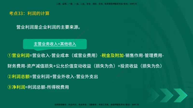 25一建《工程经济》预测金点在线版_2026年一级建造师_2026年一建经济_2025年一建经济SVIP_04-冲刺串讲✿考点强化✿小灶集训_42-经济《黄金预测金点》杨老师YL_讲义