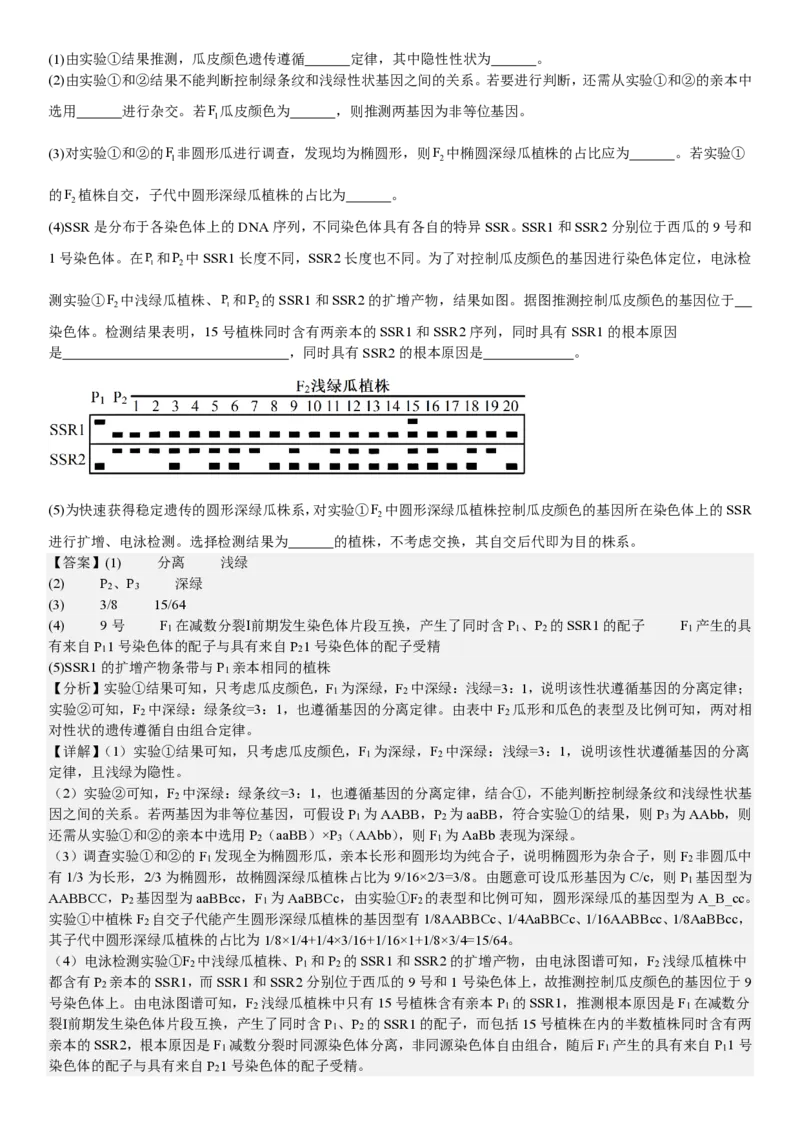 河北生物-答案-p_近10年高考真题汇编（必刷）_2024年高考真题_高考真题（截止6.29）_其他地方卷（目前搜集不完整）_河北卷（物、化、生）