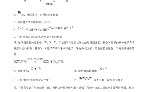 精品解析：2024年吉林省高考化学试题（原卷版）_高考真题全网收集_化学_2024年新高考辽宁卷化学高考真题解析（参考版）适用地区辽宁、黑龙江、吉林