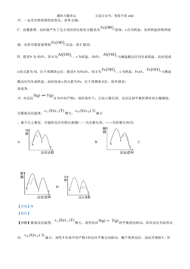精品解析：2024年广东省高考真题化学试卷（解析版）_高考真题全网收集_化学_2024年新高考广东卷化学高考真题解析（参考版）