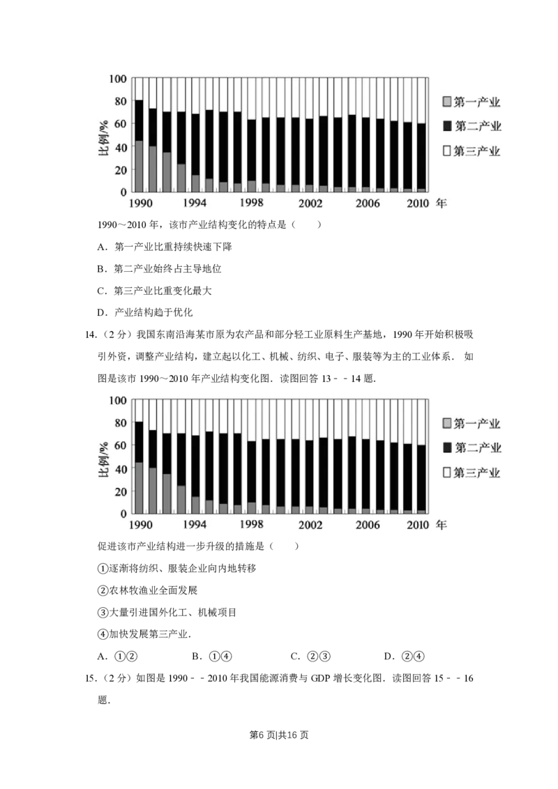 2012年高考地理试卷（江苏）（空白卷）_地理历年高考真题_新&middot;PDF版2008-2025&middot;高考地理真题_地理（按省份分类）2008-2025_2008-2025&middot;（江苏）地理高考真题