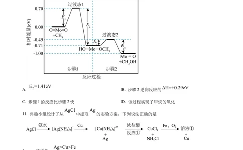 精品解析：2024年甘肃高考真题化学试题（原卷版）_高考真题全网收集_化学_2024年新高考甘肃卷化学高考真题解析（参考版）