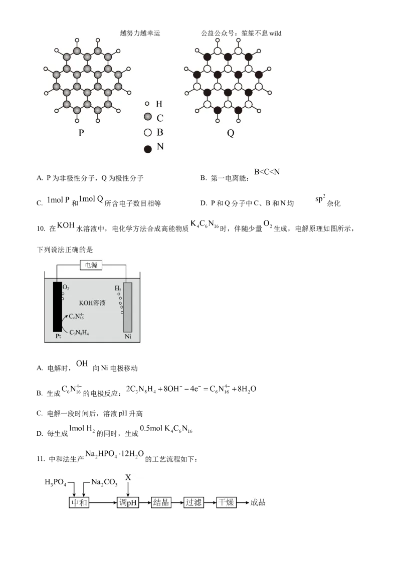 精品解析：2024年湖南高考真题化学试题（原卷版）_高考真题全网收集_化学_2024年新高考湖南卷化学高考真题解析（参考版）