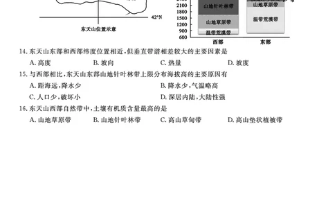 地理试题&middot;2024届高三第二次联考(1)_2023年10月_0210月合集_2024届安徽省皖江名校高三10月阶段性考试_安徽皖江名校联盟2024届高三上学期10月阶段考试地理