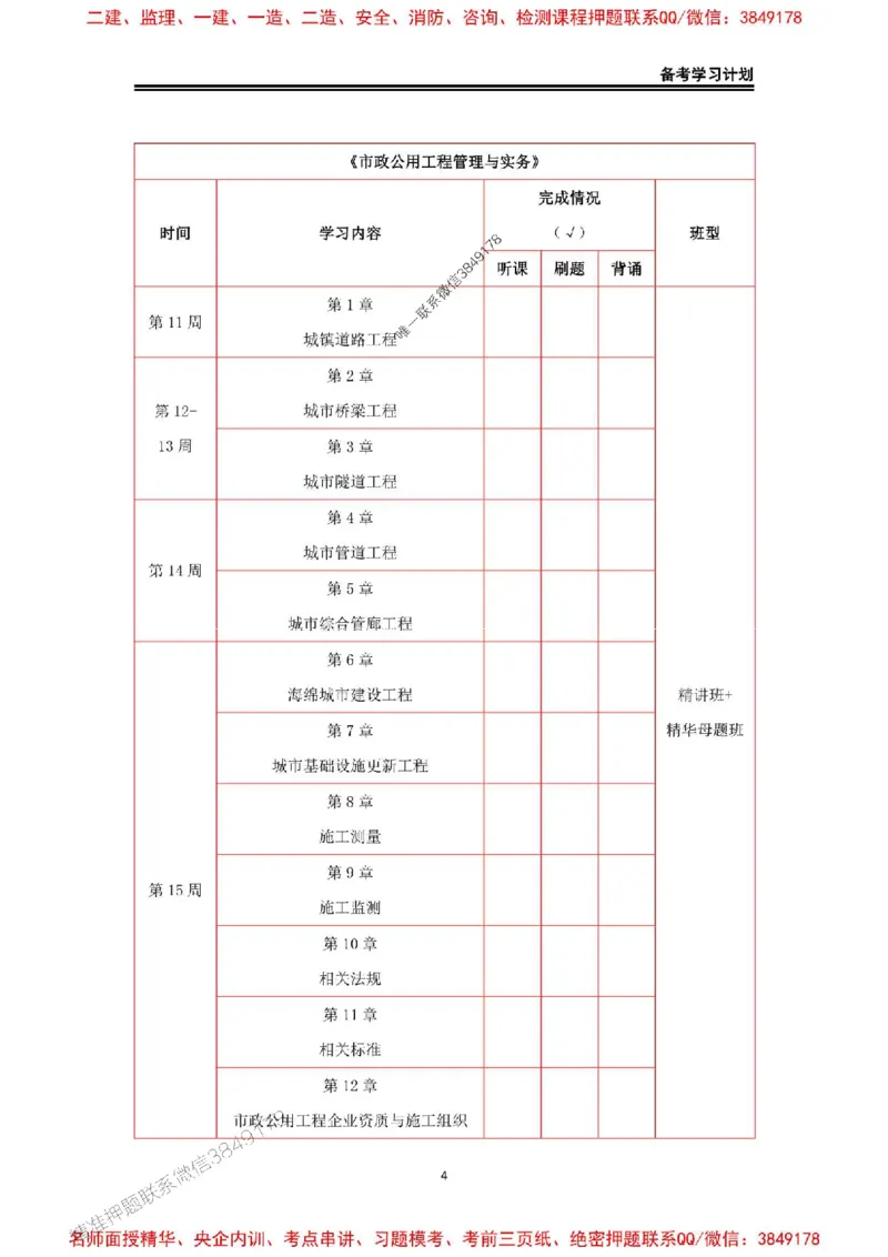 2026年二级建造师《市政公用工程》备考学习计划_1_2026二建全科_2026二级建造师（持续更新）看这里_2026二建市政SVIP
