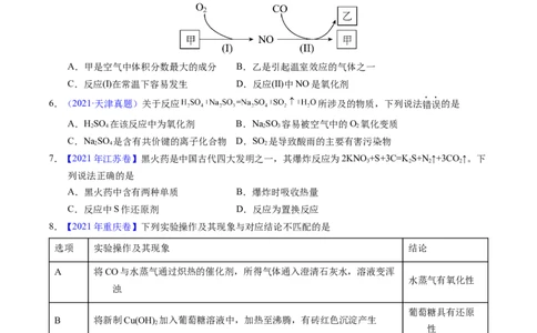专题15氧化还原反应基本概念（原卷卷）_近10年高考真题汇编（必刷）_十年（2014-2024）高考化学真题分项汇编（全国通用）_十年（2014-2023）高考化学真题分项汇编（全国通用）