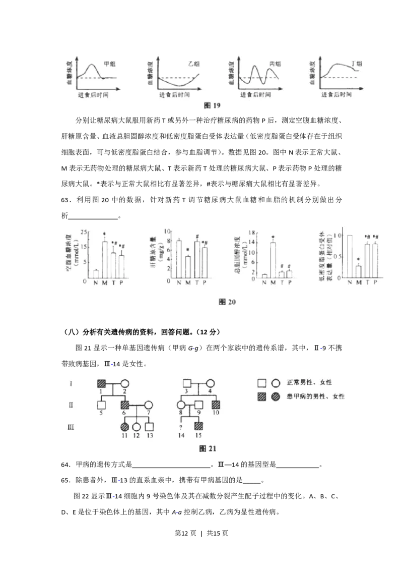 2013年高考生物试卷（上海）（空白卷）_生物历年高考真题_新&middot;PDF版2008-2025&middot;高考生物真题_生物（按年份分类）2008-2025_2013&middot;高考生物真题