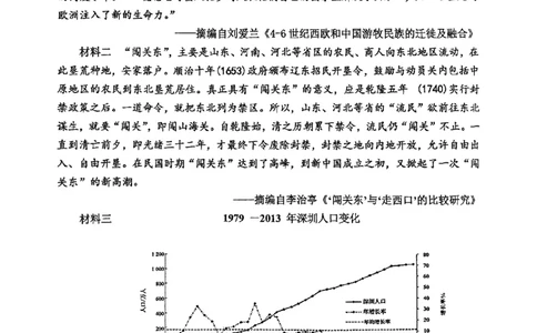 重庆主城五区高三期中历史_11月_241102重庆主城五区2025届高三期中考试