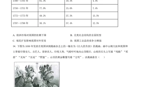 南宁市2026届普通高中毕业班第一次适应性测试历史(1)_2026年1月_260121广西南宁市2026届普通高中毕业班第一次适应性测试（全科）