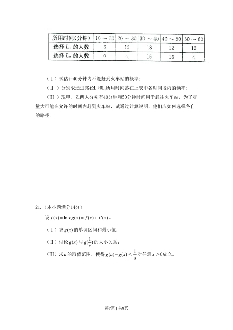 2011年高考数学试卷（文）（陕西）（空白卷）_数学历年高考真题_新&middot;PDF版2008-2025&middot;高考数学真题_数学（按年份分类）2008-2025_2011&middot;高考数学真题