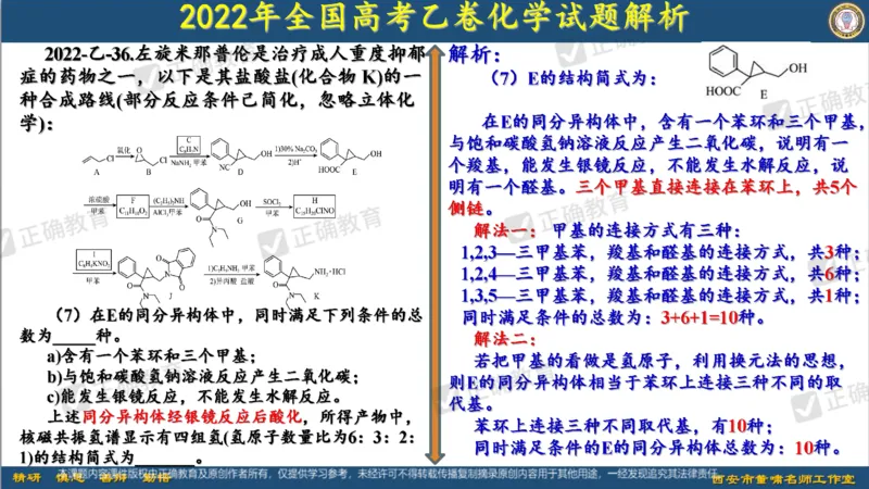 化学---西安89中董啸《剖析高考试题探索命题规律精准高效备考&mdash;&mdash;2024全国卷化学冲刺复习备考建议》3.16_2024高考押题卷_152024其他平台全系列_2024《高考考前预测分析》