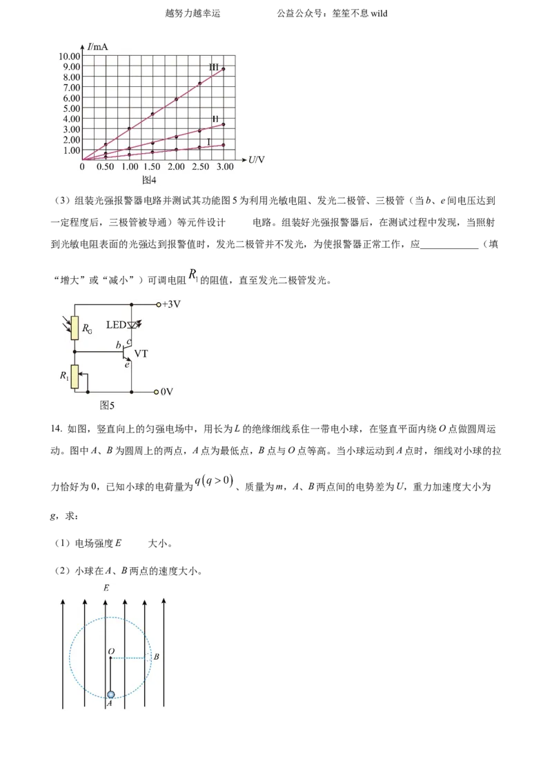 精品解析：2024年高考河北卷物理真题（原卷版）_高考真题全网收集_物理_2024年新高考河北卷物理高考真题解析（参考版）(2)
