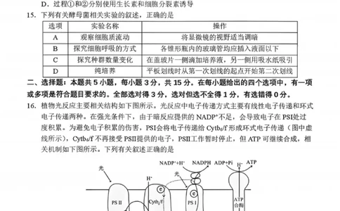 生物试卷-2026届辽宁省五校联盟高三上学期期末考试试卷答案（东北育才省实验大连8、24中鞍山一中）(1)_2026年1月