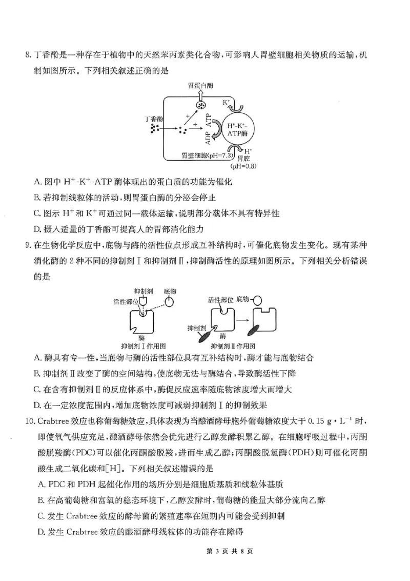重庆市好教育联盟2026届高三（上）10月联考+生物_2025年10月_251016重庆市金太阳好教育联盟2026届高三10月联考（26-65C）（全科）