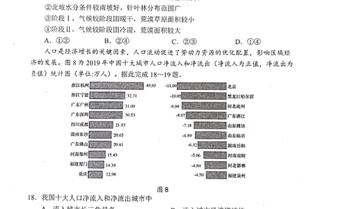2023届山东省日照市高三上学期第一次校际联考地理试题(1)_2023年8月_028月合集_2023届山东省日照市高三上学期第一次校际联考