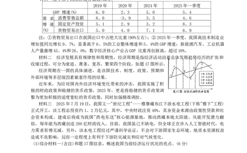 重庆市2026年普通高等学校招生全国统一考试9月调研测试政治试题（含答案）_2025年9月_250905重庆市康德教育2026年普通高等学校招生全国统一考试9月调研测试（全科）