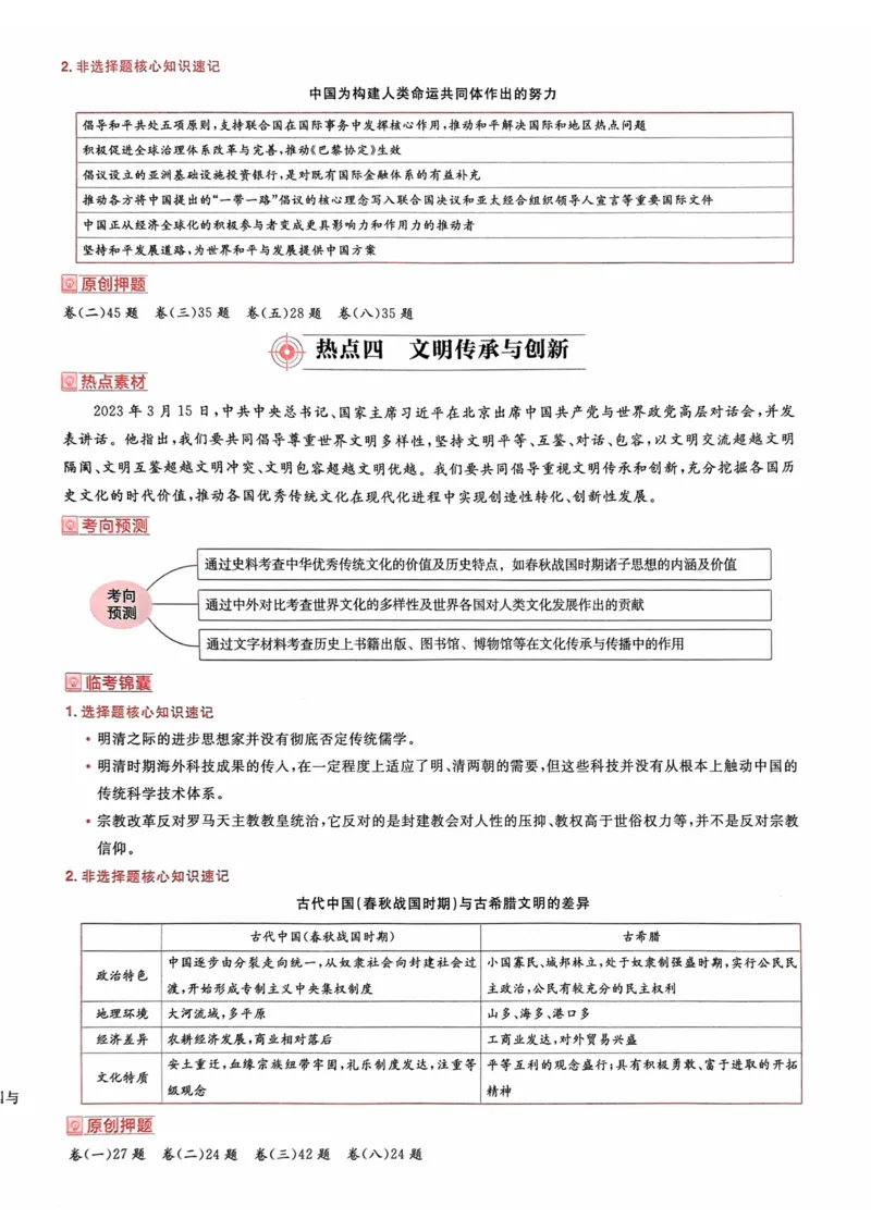 历史试题_2023高考押题卷_2023版天星金考卷最后一卷_全国卷版_最后一卷&middot;历史