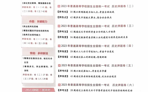 历史试题_2023高考押题卷_2023版天星金考卷最后一卷_全国卷版_最后一卷&middot;历史