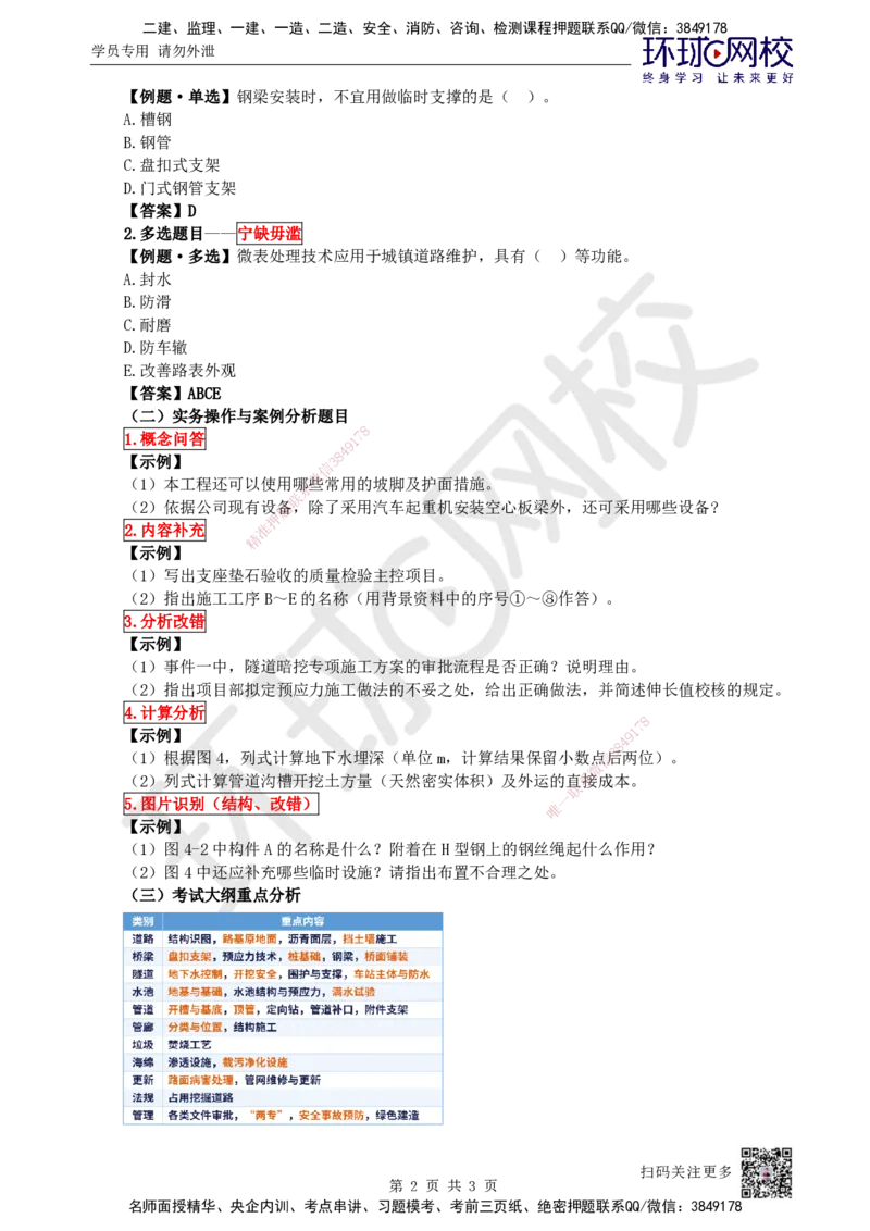 HQ-市政-应试技巧_2026年一级建造师_2026年一建市政_2025年一建市政SVIP_04-冲刺串讲✿考点强化✿小灶集训_87-市政《应试技巧班》李莹HQ