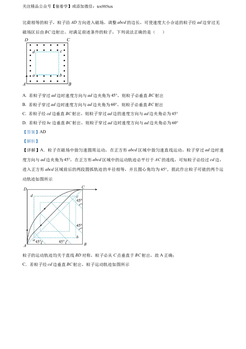 精品解析：2024年高考河北卷物理真题（解析版）_高考真题全网收集_物理_精品解析：2024年新高考河北卷物理高考真题解析（参考版）(2)