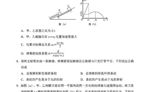 物理试卷-长春市2026届高三质量监测（一）(1)_2026年1月_260106吉林省长春市2026届高三年级质量检测（一）（长春一模）
