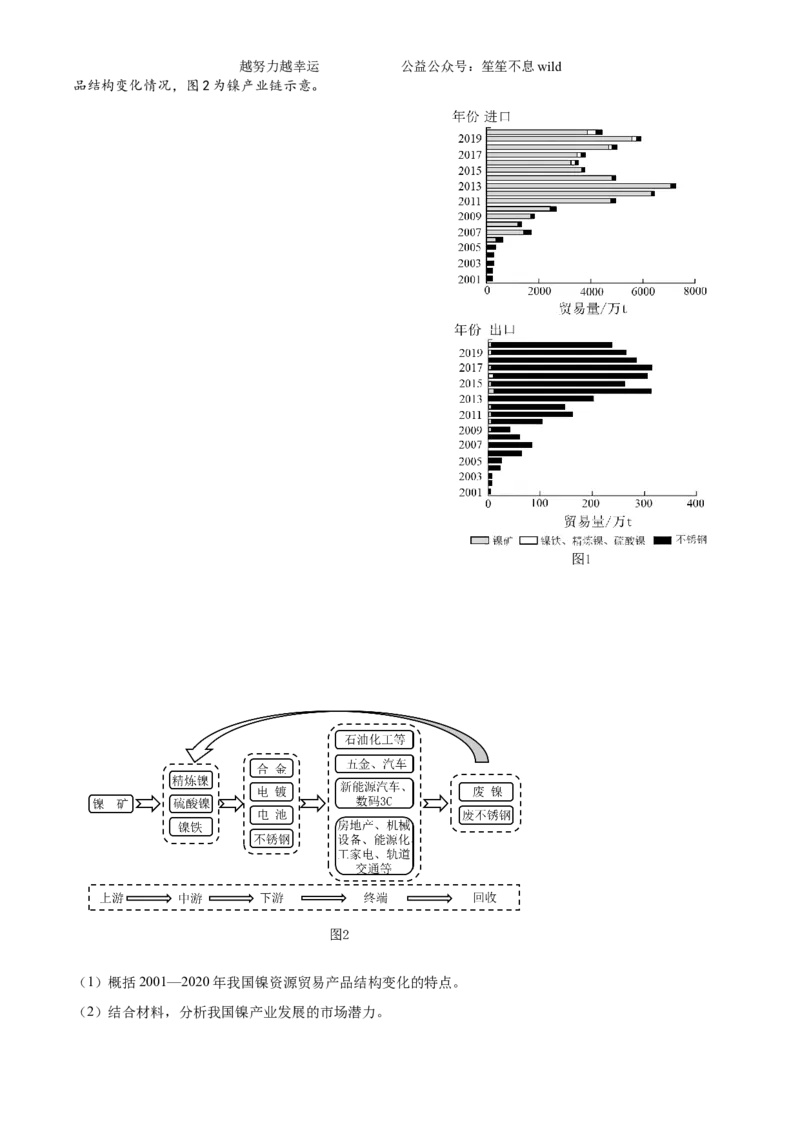 精品解析：2024年安徽省高考地理真题（原卷版）_高考真题全网收集_地理_2024年新高考安徽卷地理高考真题解析（参考版）